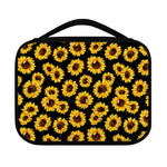 Black Sunflower Pattern Print Classic Bible Case