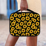 Black Sunflower Pattern Print Classic Bible Case