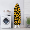Black Sunflower Pattern Print Ironing Board Cover