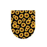 Black Sunflower Pattern Print Toilet Lid Cover