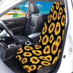 Black Sunflower Pattern Print Waterproof Car Seat Cover