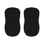 Black Tattersall Pattern Print Bar Stool Covers