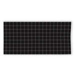 Black Tattersall Pattern Print Beach Towel