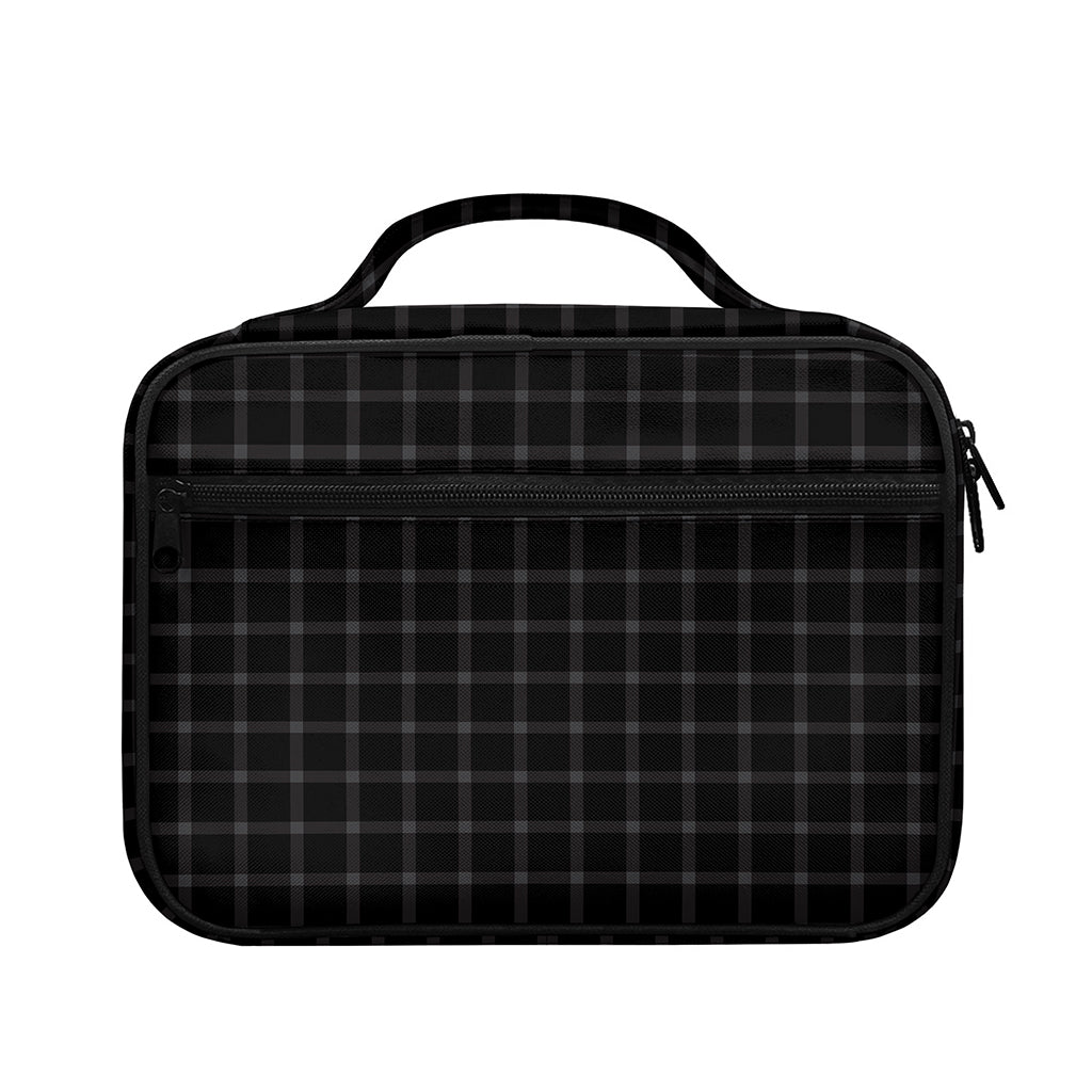 Black Tattersall Pattern Print Briefcase Bible Bag
