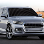 Black Tattersall Pattern Print Car Windshield Sun Shade