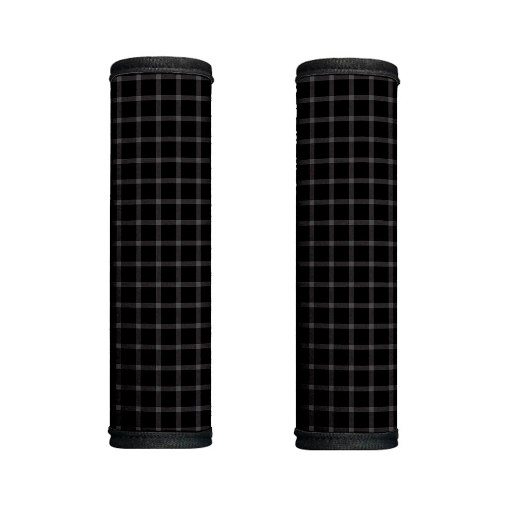 Black Tattersall Pattern Print Handle Covers