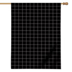 Black Tattersall Pattern Print House Flag