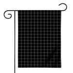 Black Tattersall Pattern Print House Flag