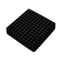Black Tattersall Pattern Print Outdoor Seat Cushion Cover