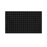 Black Tattersall Pattern Print Polyester Flag