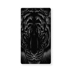 Black Tiger Portrait Print Baby Crib Sheet