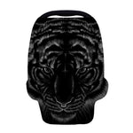 Black Tiger Portrait Print Baby Seat Cover