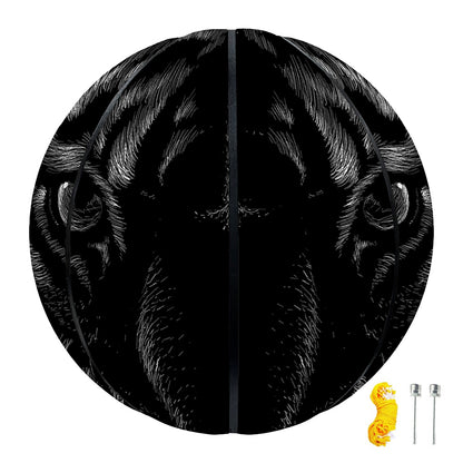 Black Tiger Portrait Print Basketball