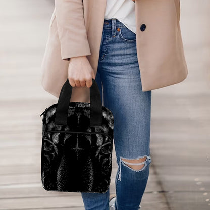 Black Tiger Portrait Print Bible Tote Bag
