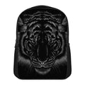 Black Tiger Portrait Print Casual Backpack