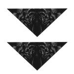 Black Tiger Portrait Print Dog Bandana