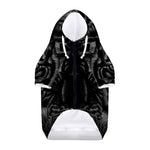 Black Tiger Portrait Print Dog Zip Up Hoodie