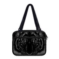 Black Tiger Portrait Print Double Strap Bible Bag