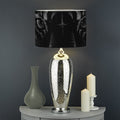 Black Tiger Portrait Print Drum Lamp Shade
