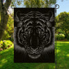 Black Tiger Portrait Print Garden Flag