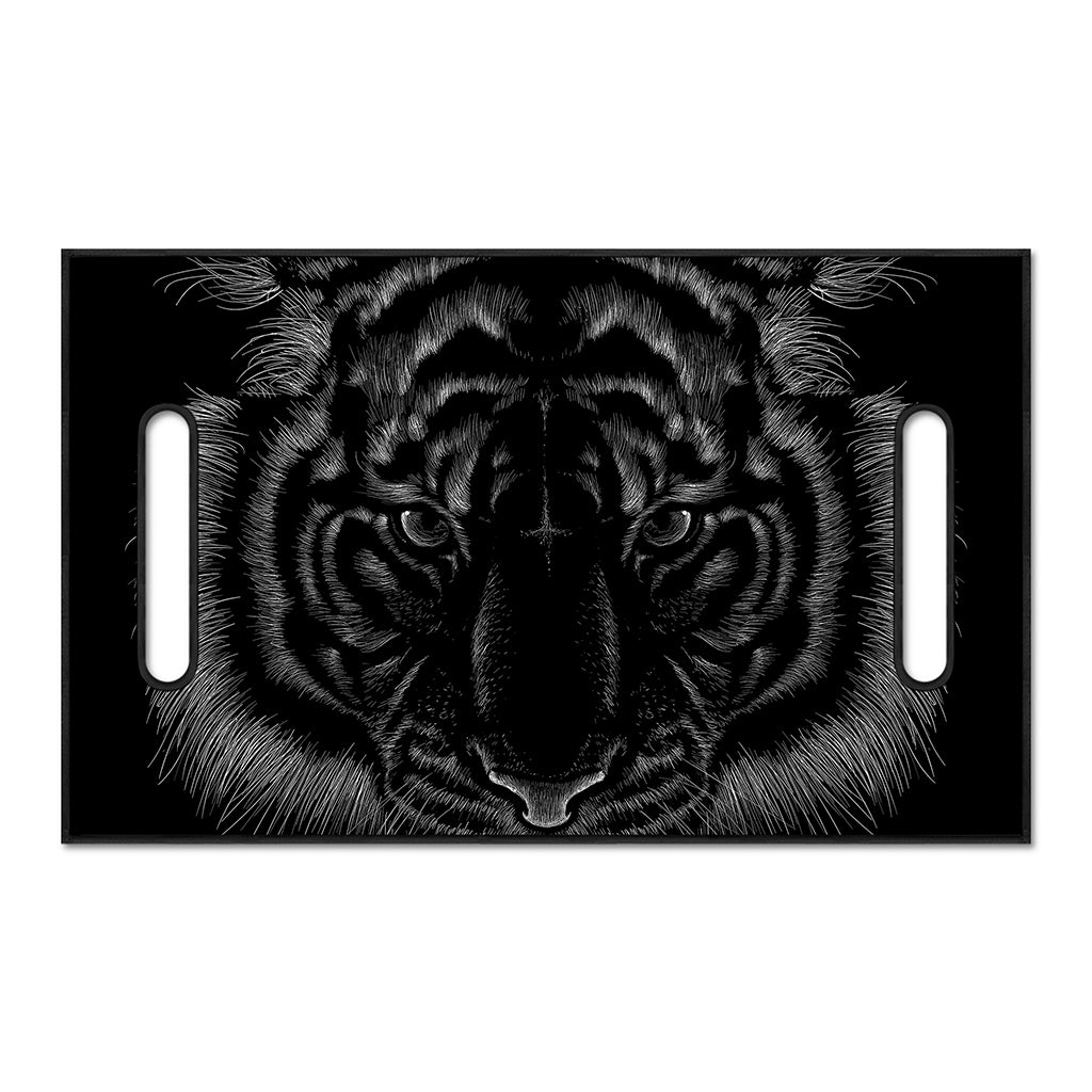 Black Tiger Portrait Print Golf Cart Seat Cover