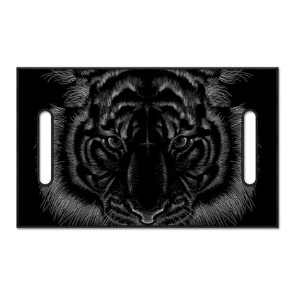 Black Tiger Portrait Print Golf Cart Seat Cover