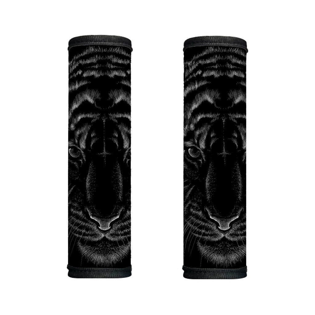 Black Tiger Portrait Print Handle Covers