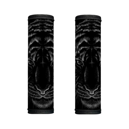 Black Tiger Portrait Print Handle Covers