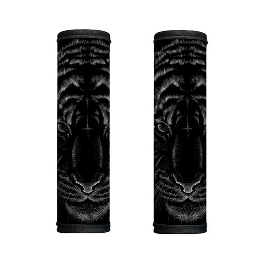 Black Tiger Portrait Print Handle Covers