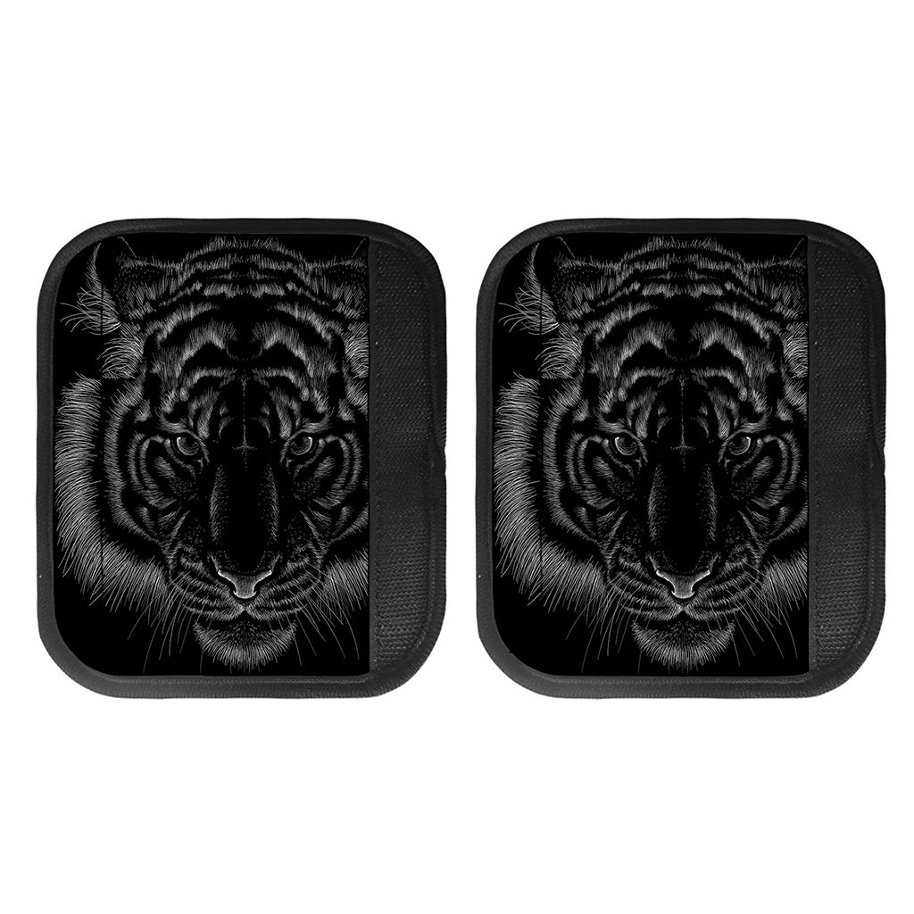 Black Tiger Portrait Print Handle Covers