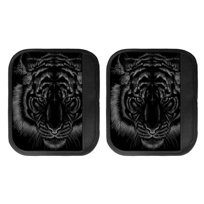 Black Tiger Portrait Print Handle Covers
