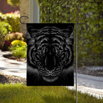 Black Tiger Portrait Print House Flag