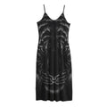 Black Tiger Portrait Print Jersey Midi Cami Dress