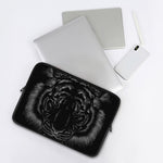 Black Tiger Portrait Print Laptop Sleeve