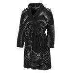Black Tiger Portrait Print Men's Bathrobe