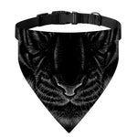 Black Tiger Portrait Print Over The Collar Dog Bandana