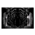 Black Tiger Portrait Print Placemat