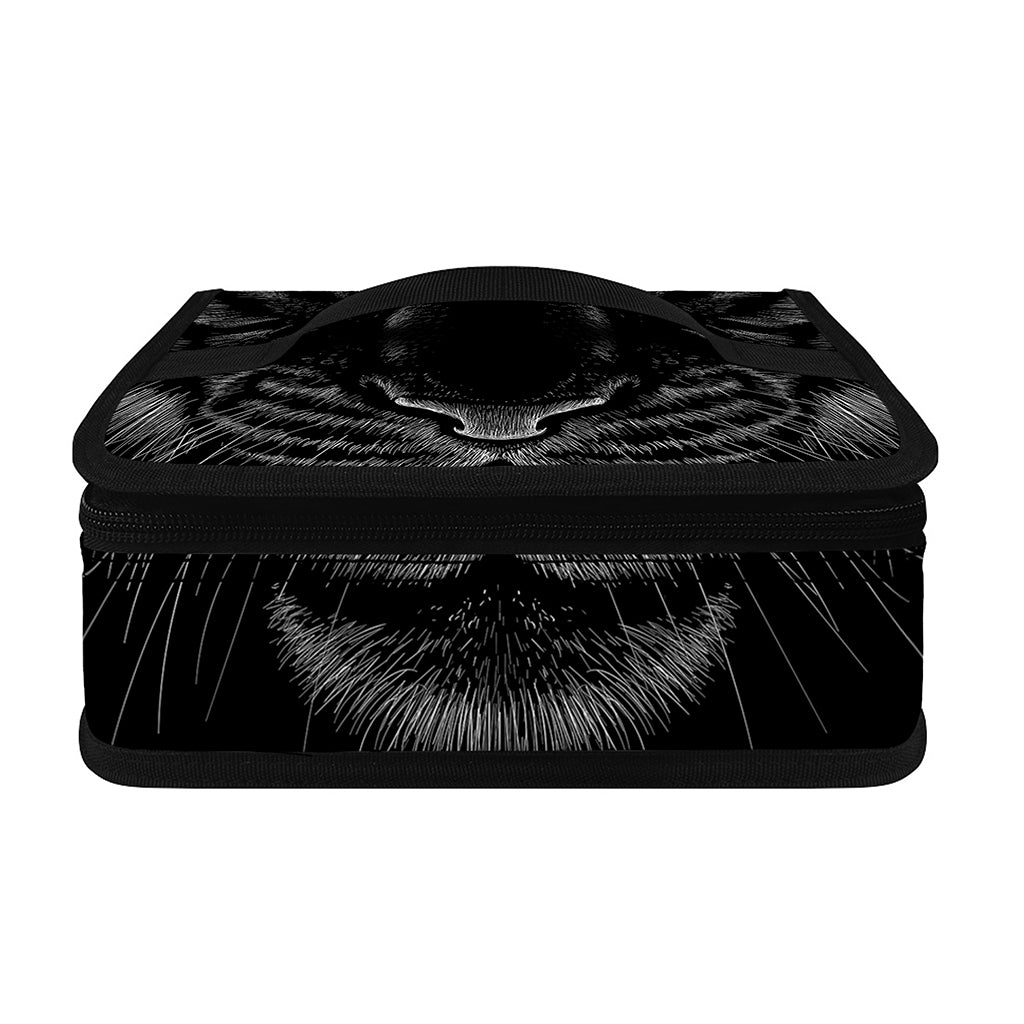 Black Tiger Portrait Print Small Lunch Bag