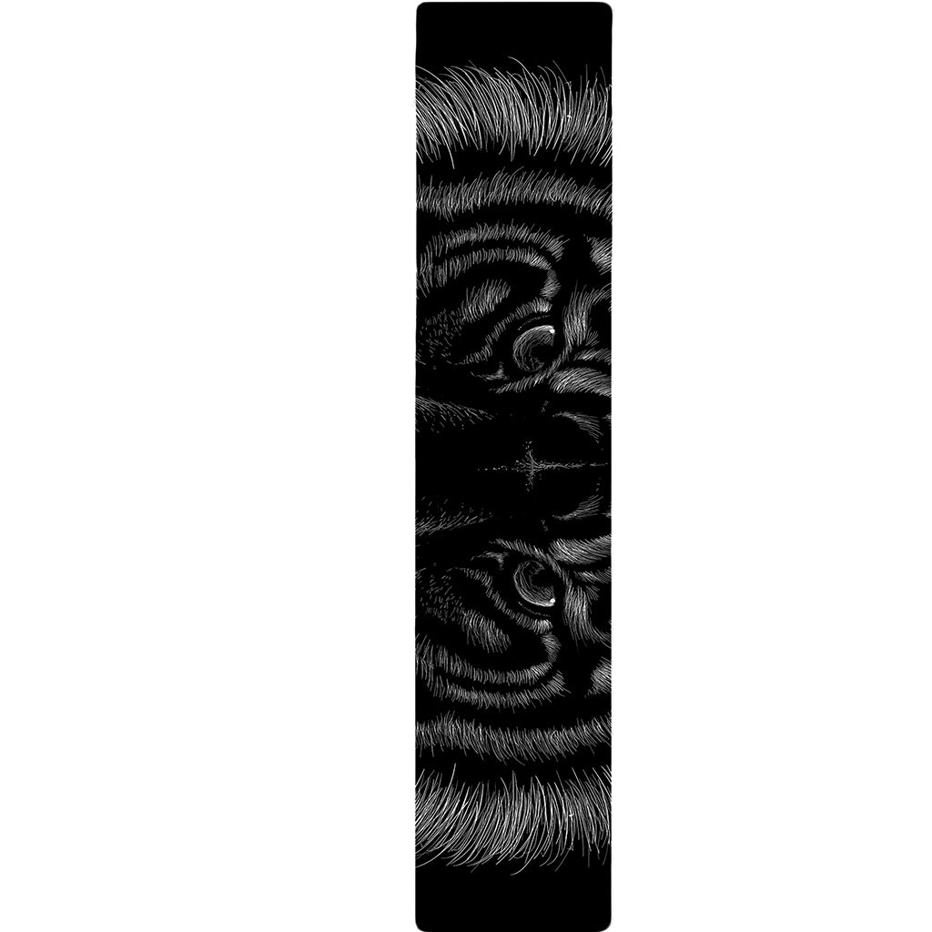 Black Tiger Portrait Print Table Runner