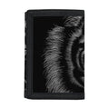 Black Tiger Portrait Print Trifold Wallet