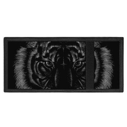 Black Tiger Portrait Print Trifold Wallet