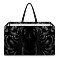 Black Tiger Portrait Print Utility Tote Bag