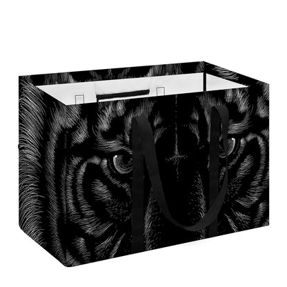 Black Tiger Portrait Print Utility Tote Bag