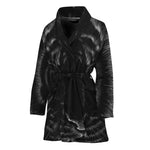 Black Tiger Portrait Print Women's Bathrobe