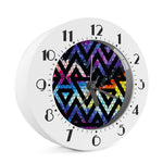 Black Triangle Galaxy Space Print Alarm Clock