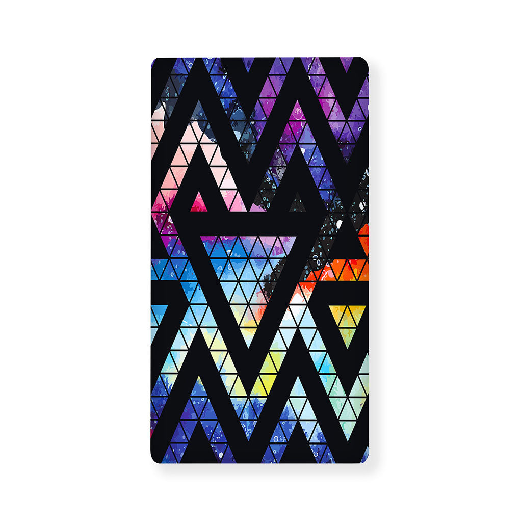 Black Triangle Galaxy Space Print Baby Crib Sheet