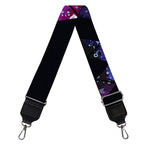 Black Triangle Galaxy Space Print Bag Strap
