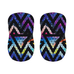 Black Triangle Galaxy Space Print Bar Stool Covers