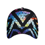 Black Triangle Galaxy Space Print Baseball Cap