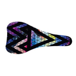 Black Triangle Galaxy Space Print Bicycle Seat Cover
